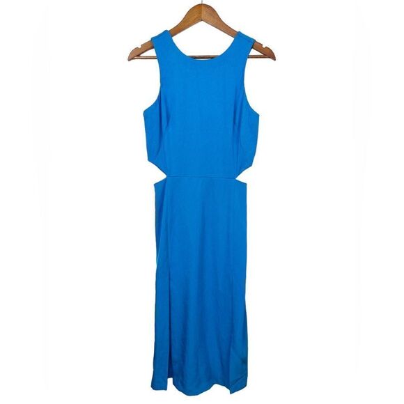 Sandro Cutout Romea Dress Turquoise Blue Size 2 - Picture 3 of 13